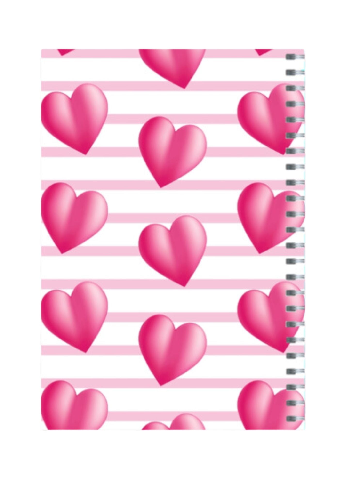 Coquette - Spiral Notepad A5 Unruled Notebook 120 Pages ruled Notebook 120 Pages