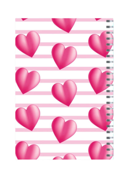 Coquette - Spiral Notepad A5 Unruled Notebook 120 Pages ruled Notebook 120 Pages