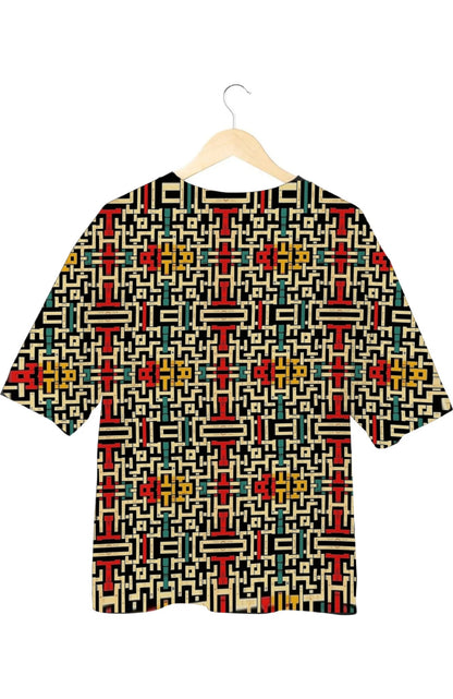 Geometric - All Over Print Oversized Tshirt For Men And Women Designer Unisex Tshirt
