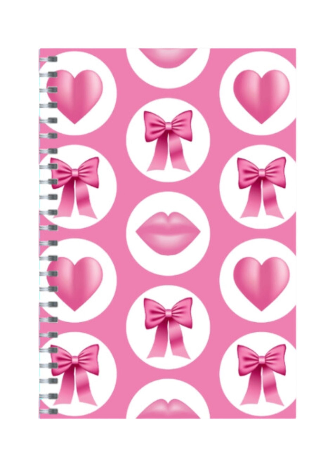Coquette - Spiral Notepad A5 Unruled Notebook 120 Pages