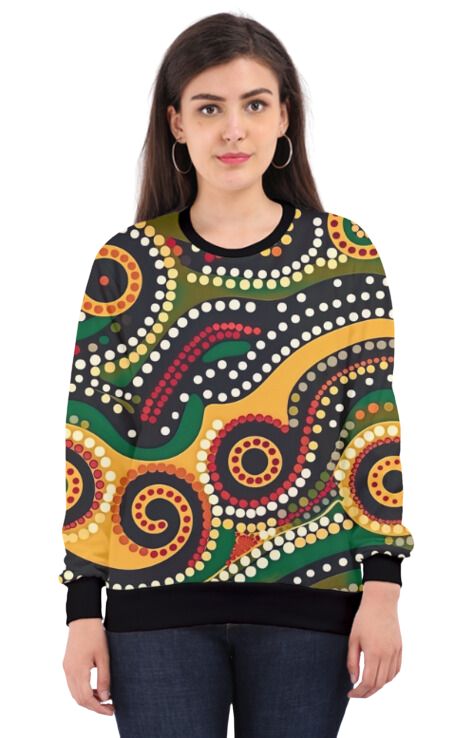 Dotted - All Over Print Sweatshirt For Women Sweatshirt For College