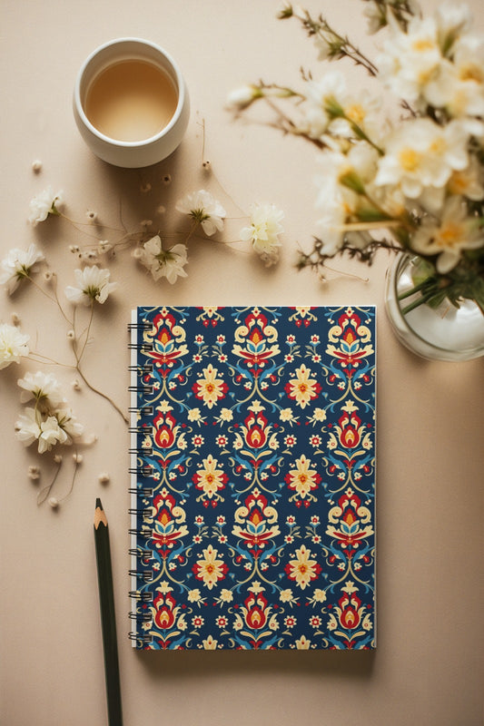 Ethnic - Spiral Notepad A5 Ruled Notebook 120 Pages