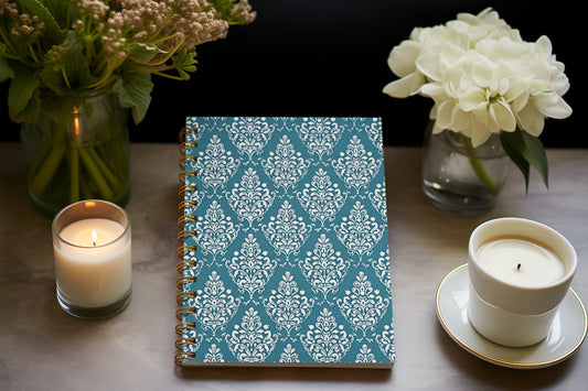 Kashmir - Spiral Notepad A5 Unruled Notebook 120 Pages