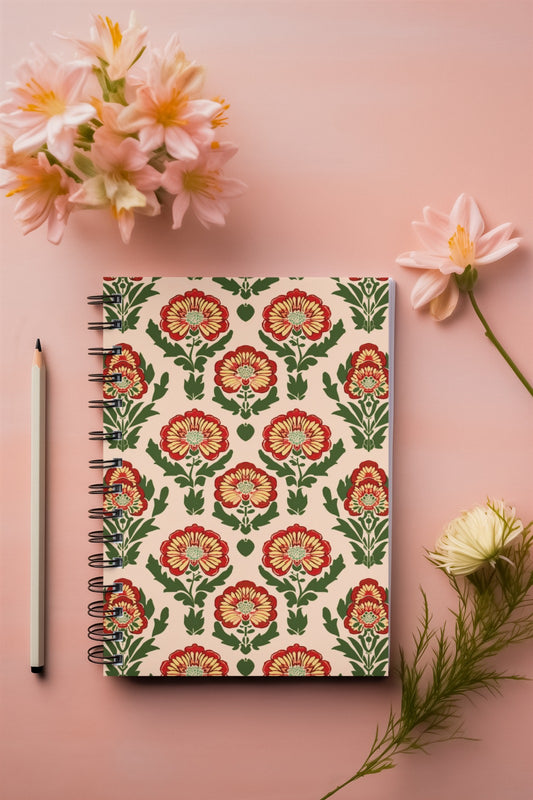 Ethnic - Spiral Notepad A5 Ruled Notebook 120 Pages
