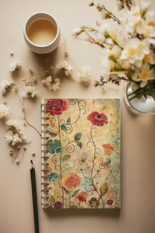 Quirky - Spiral Notepad A5 Unruled Notebook 120 Pages