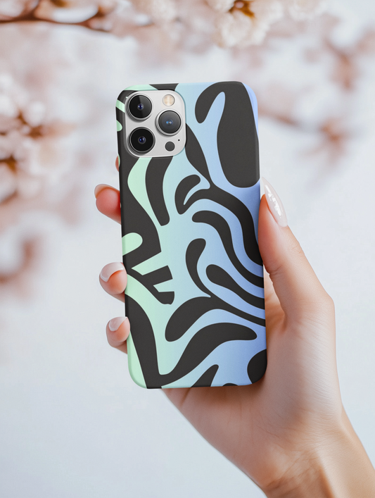 Wavy Ombre Retro - iPhone Case and Cover
