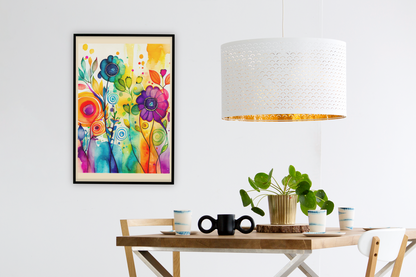 Watercolor Flower - Wall Art Hanging For Home Decor (18 x 24 inches)