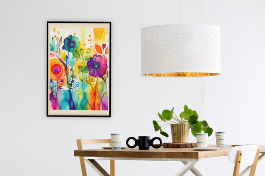 Watercolor Flower - Wall Art Hanging For Home Decor (18 x 24 inches)