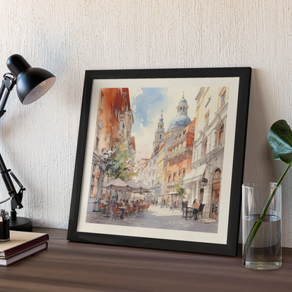 European Clip Art - Wall Art Hanging For Home Decor ( 14 x 14 inches)