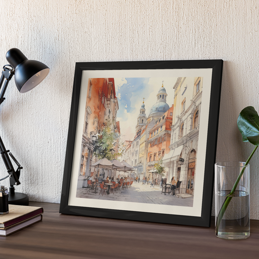 European Clip Art - Wall Art Hanging For Home Decor ( 14 x 14 inches)