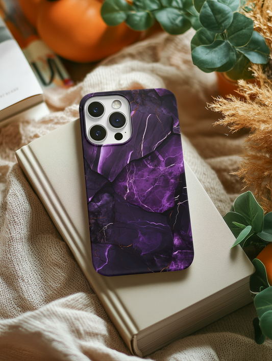 Purple Marble - iPhone Case and Cover