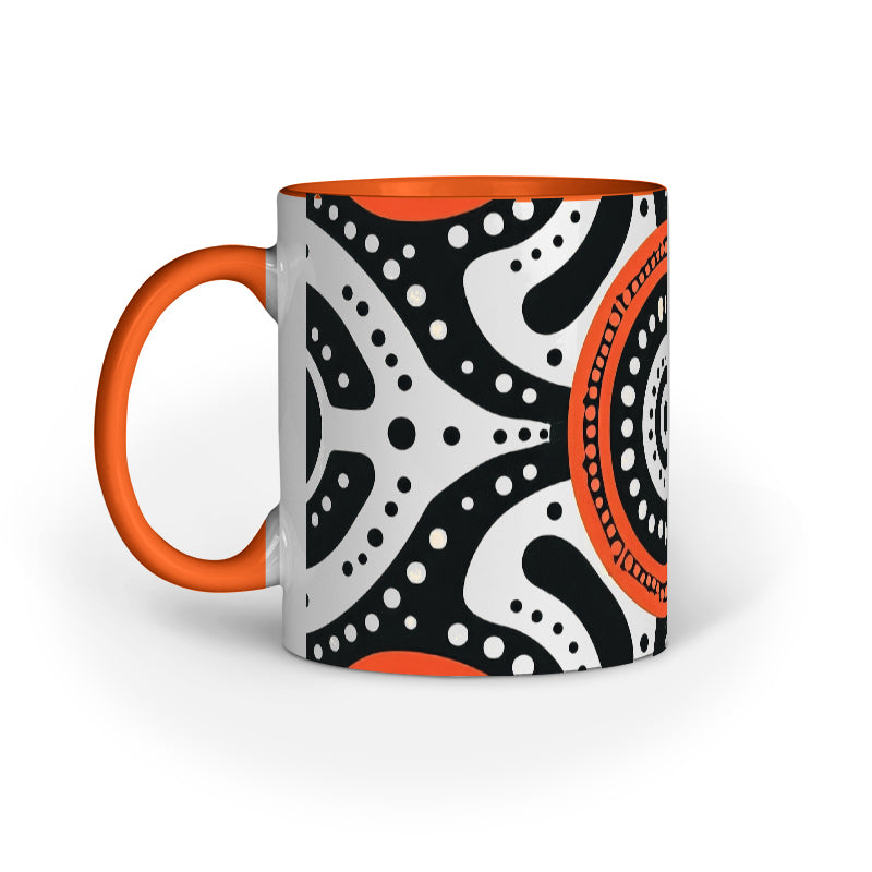 Polka Halo - Ceramic Coffee Mug 11 ounce(330ml)