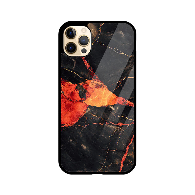 Orange Marble - iPhone Case and Cover