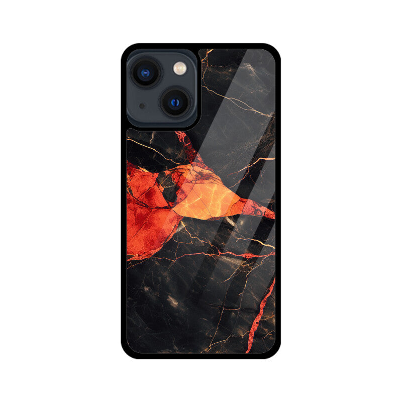 Orange Marble - iPhone Case and Cover