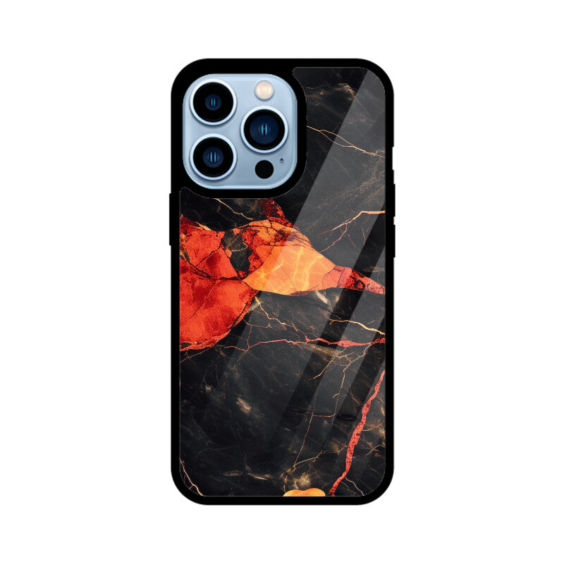 Orange Marble - iPhone Case and Cover