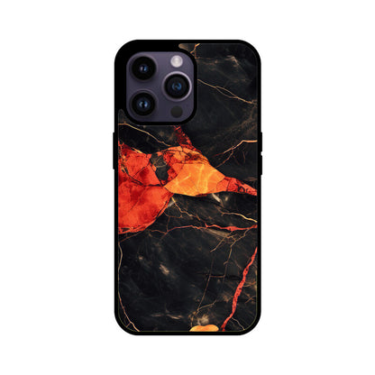 Orange Marble - iPhone Case and Cover