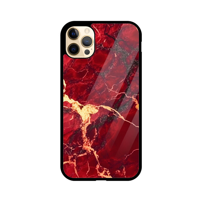Red Marble - iPhone Case and Cover