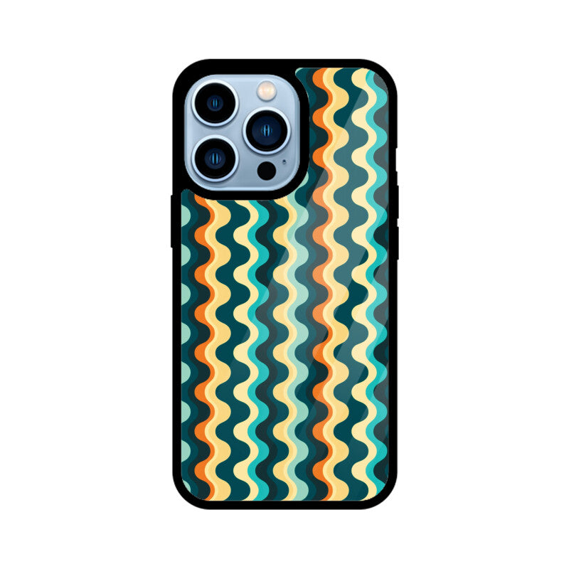 Wavy Retro - iPhone Case and Cover