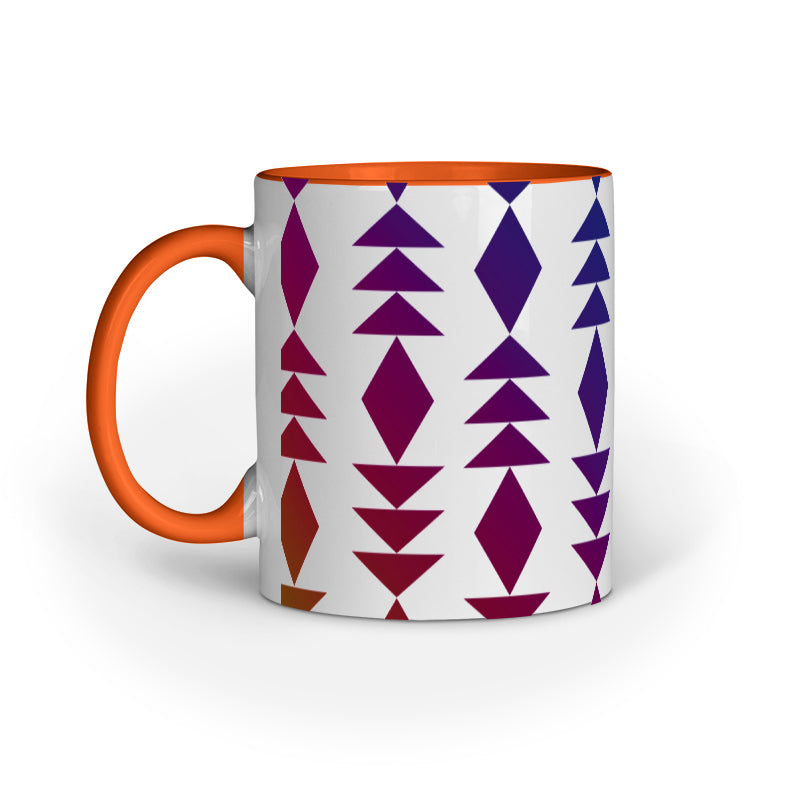 Geometric Ombre - Ceramic Coffee Mug 11 ounce(330ml)