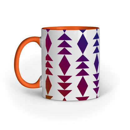 Geometric Ombre - Ceramic Coffee Mug 11 ounce(330ml)