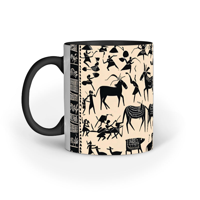 Warli - Ceramic Coffee Mug 11 ounce(330ml)