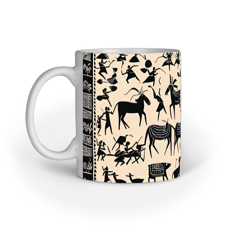 Warli - Ceramic Coffee Mug 11 ounce(330ml)