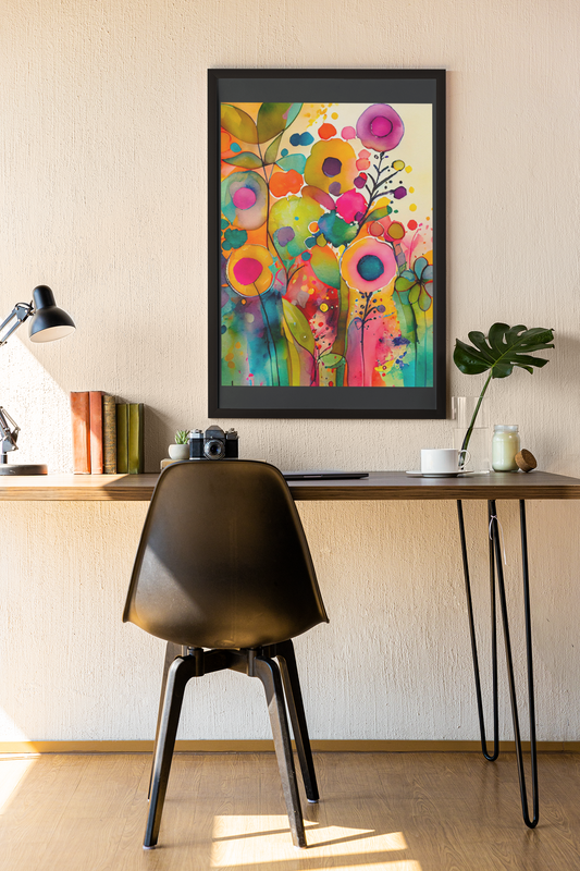 Watercolor Flower - Wall Art Hanging For Home Decor (18 x 24 inches)
