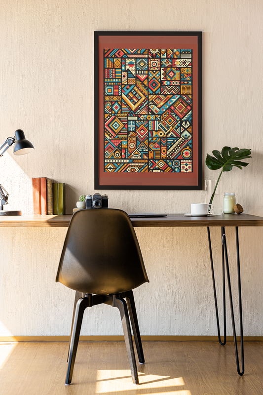 Geometric - Wall Art Hanging For Home Decor (18 x 24 inches)
