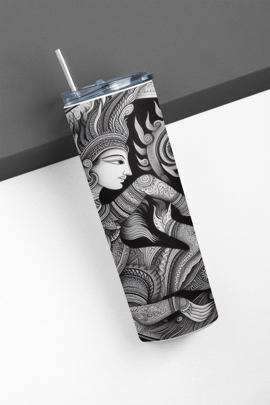 Indian - Stainless Steel Tumbler Water Bottle 20 OZ(590ml) Coffee Tumbler