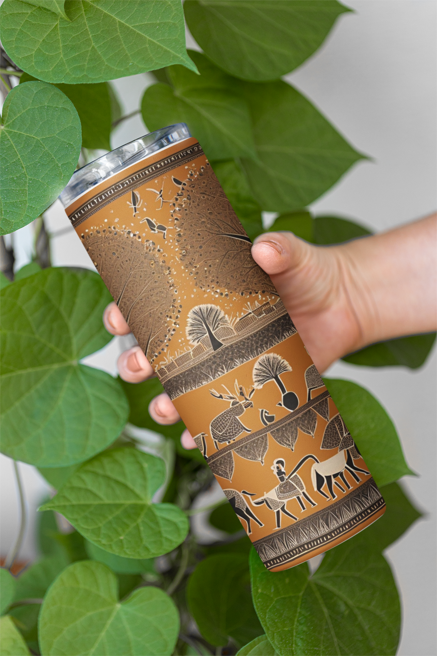 Warli - Stainless Steel Tumbler Water Bottle 20 OZ(590ml) Coffee Tumbler
