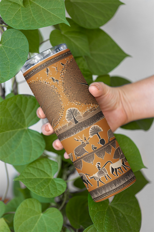 Warli - Stainless Steel Tumbler Water Bottle 20 OZ(590ml) Coffee Tumbler