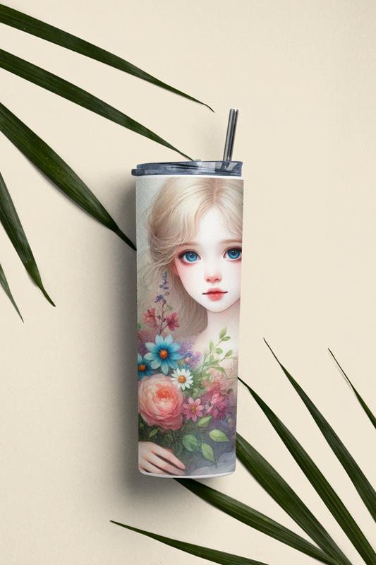 Cute Doll - Stainless Steel Tumbler Water Bottle 20 OZ(590ml) Coffee Tumbler