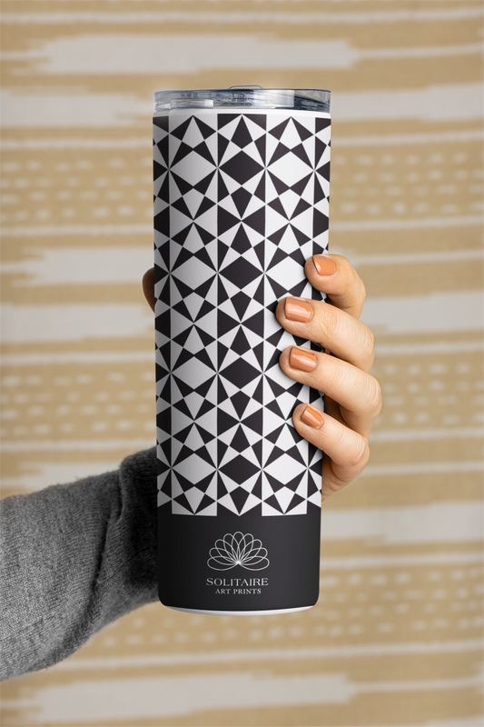 Geometric - Stainless Steel Tumbler Water Bottle 20 OZ(590ml) Coffee Tumbler