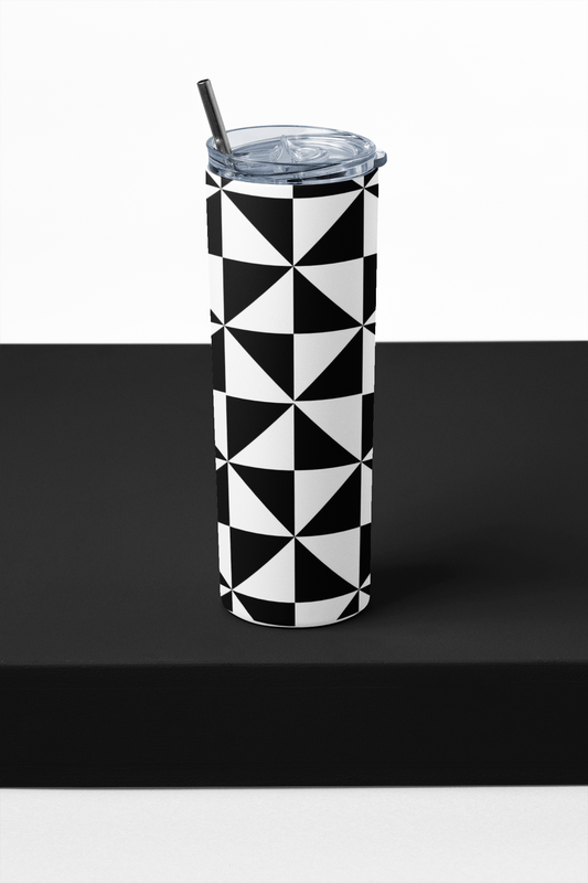 Geometric - Stainless Steel Tumbler Water Bottle 20 OZ(590ml) Coffee Tumbler