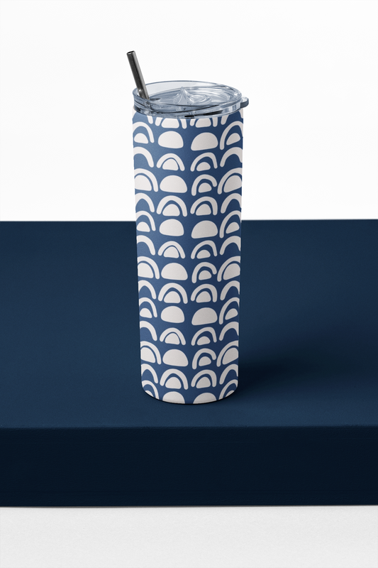Semi Circular - Stainless Steel Tumbler Water Bottle 20 OZ(590ml) Coffee Tumbler