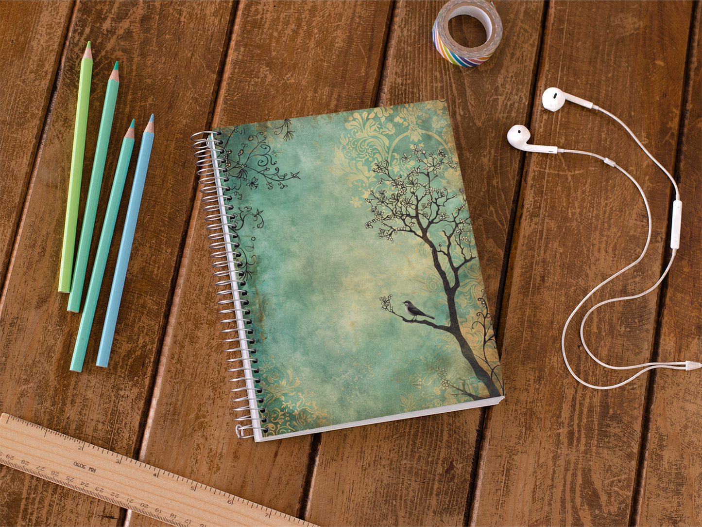 Quirky - Spiral Notepad A5 Unruled Notebook 120 Pages