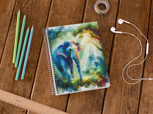 Watercolor - Spiral Notepad A5 Unruled Notebook 120 Pages