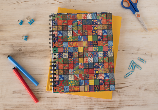 Cross Stich - Spiral Notepad A5 Ruled Notebook 120 Pages