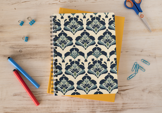 Indian - Spiral Notepad A5 Unruled Notebook 120 Pages