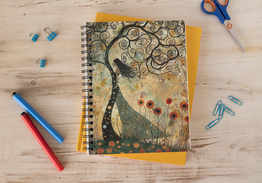 Quirky - Spiral Notepad A5 Unruled Notebook 120 Pages