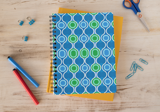 Traditional Korean - Spiral Notepad A5 Ruled Notebook 120 Pages