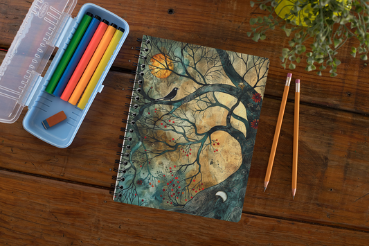 Quirky - Spiral Notepad A5 Unruled Notebook 120 Pages