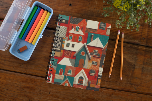 Home - Spiral Notepad A5 Unruled Notebook 120 Pages