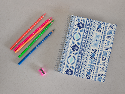 Knit - Spiral Notepad A5 Unruled Notebook 120 Pages