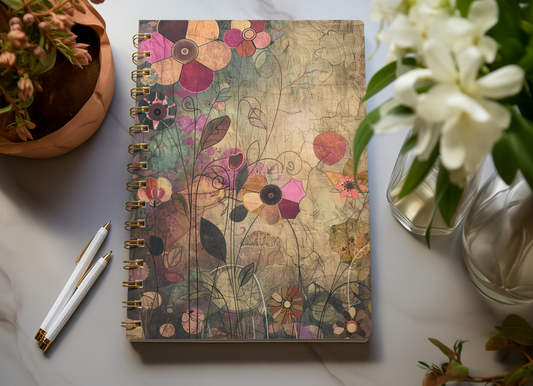 Quirky - Spiral Notepad A5 Unruled Notebook 120 Pages