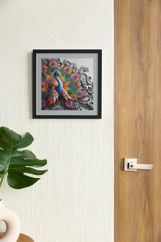 Quilled - Wall Art Hanging For Home Decor ( 14 x 14 inches)