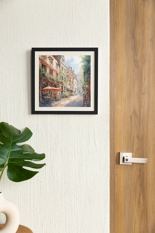 European Clip Art - Wall Art Hanging For Home Decor ( 14 x 14 inches)