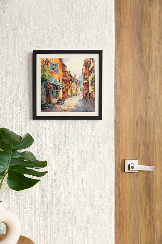 European Clip Art - Wall Art Hanging For Home Decor ( 14 x 14 inches )