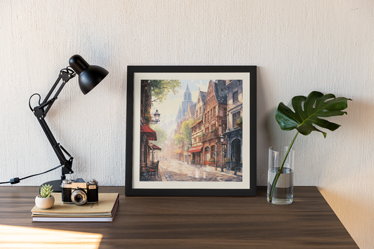 European Clip Art - Wall Art Hanging For Home Decor ( 14 x 14 inches)