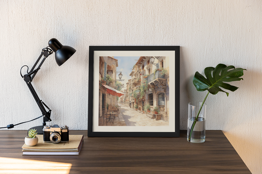 European Clip Art - Wall Art Hanging For Home Decor ( 14 x 14 inches )